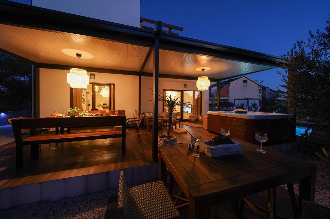 Villa Suncica With Heated Pool, Jacuzzi And Bikes Near Zadar Sukošan Kültér fotó