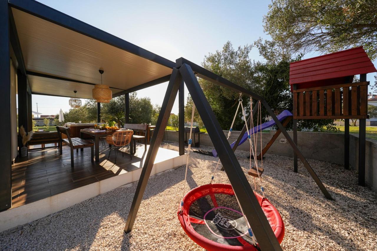 Villa Suncica With Heated Pool, Jacuzzi And Bikes Near Zadar Sukošan Kültér fotó